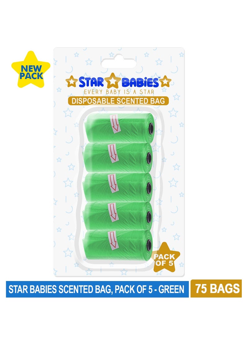 Star Babies - Scented Bag Blister - Pack of 5 - Green - Image 2